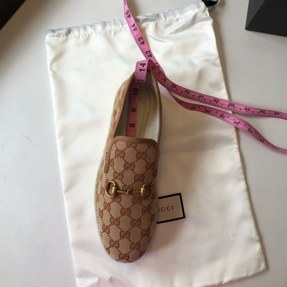 Gucci Shoes GG Monogram Horsebit Detail Fria Espadrilles - Picture 16 of 16